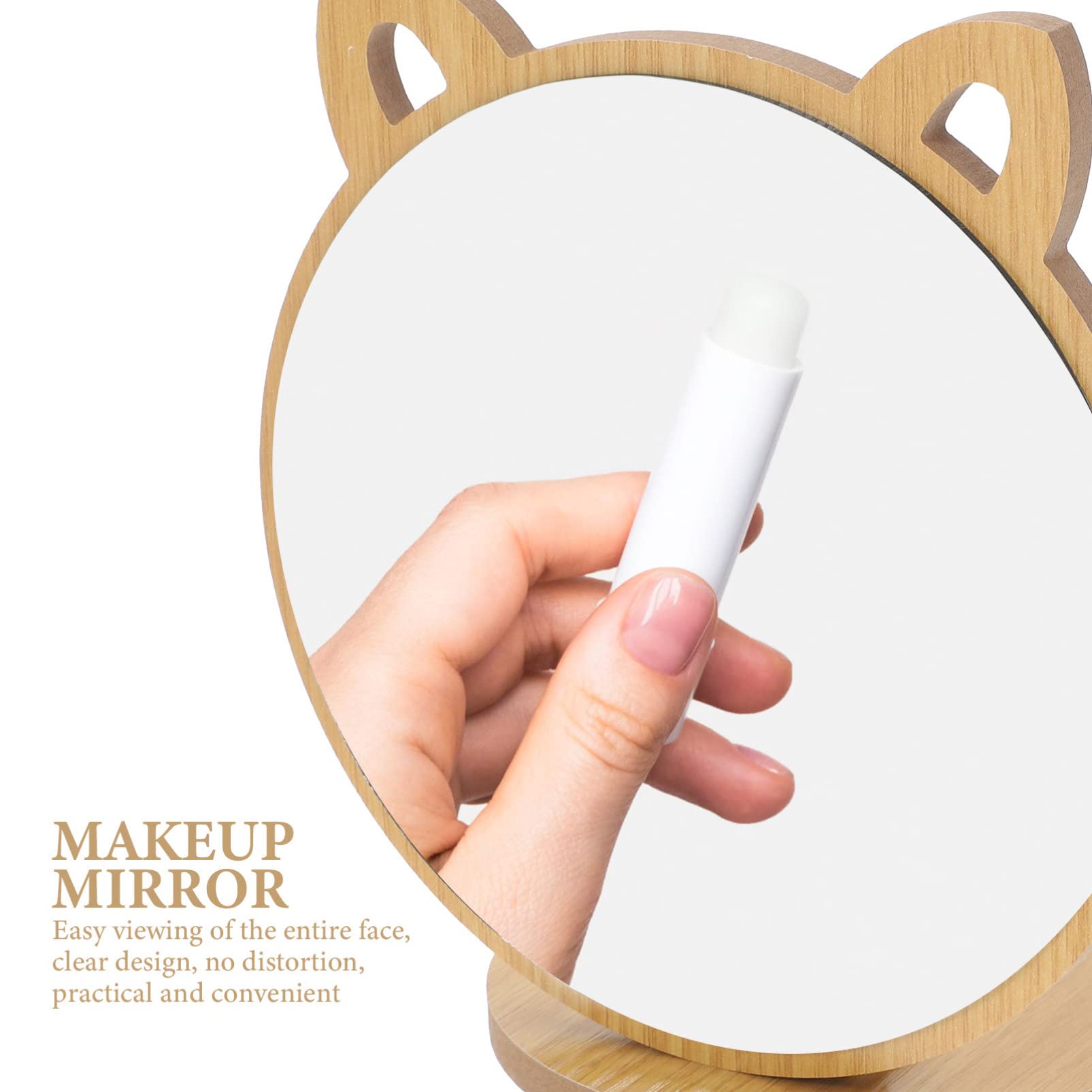 Miroir Sur Pied Enfant "Bella" 108cm Blanc & Beige - 6