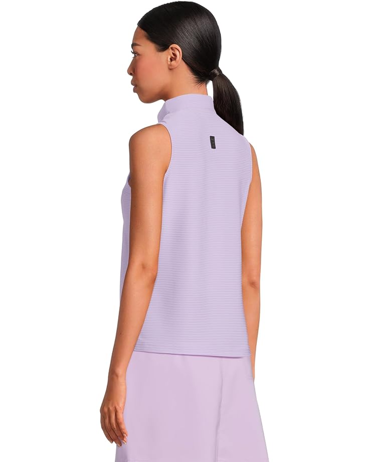 Jamie Sadock Textured Ottoman Solid Sleeveless Polo - #3 of 5