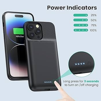 Amazon.com: Battery Case for iPhone 14Plus/14Pro Max/13Pro Max
