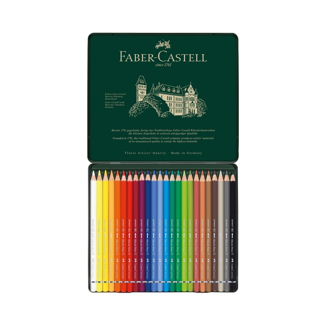 Matite Acquerellabili Faber-Castell ALBRECHT DÜRER – 24 Colori In Astuccio Metallico – Qualità Artistica