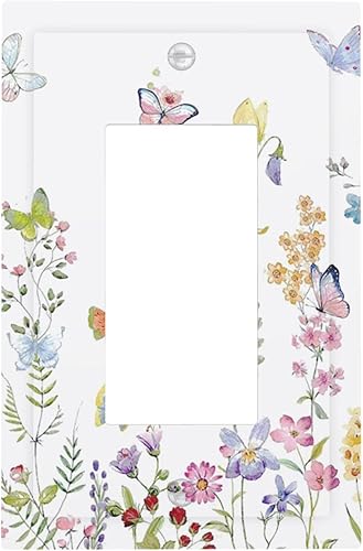 Miniatura 142 de Cubierta de Interruptor de Luz de Palanca de 1 Gang con Estampado de Bosque de Pinos Rústico Campestre, Cabaña Lodge Granero Bosque Forestal de