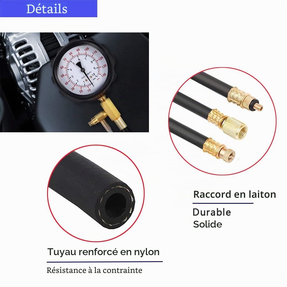 Testeur de pression de carburant moteur (TU-114)