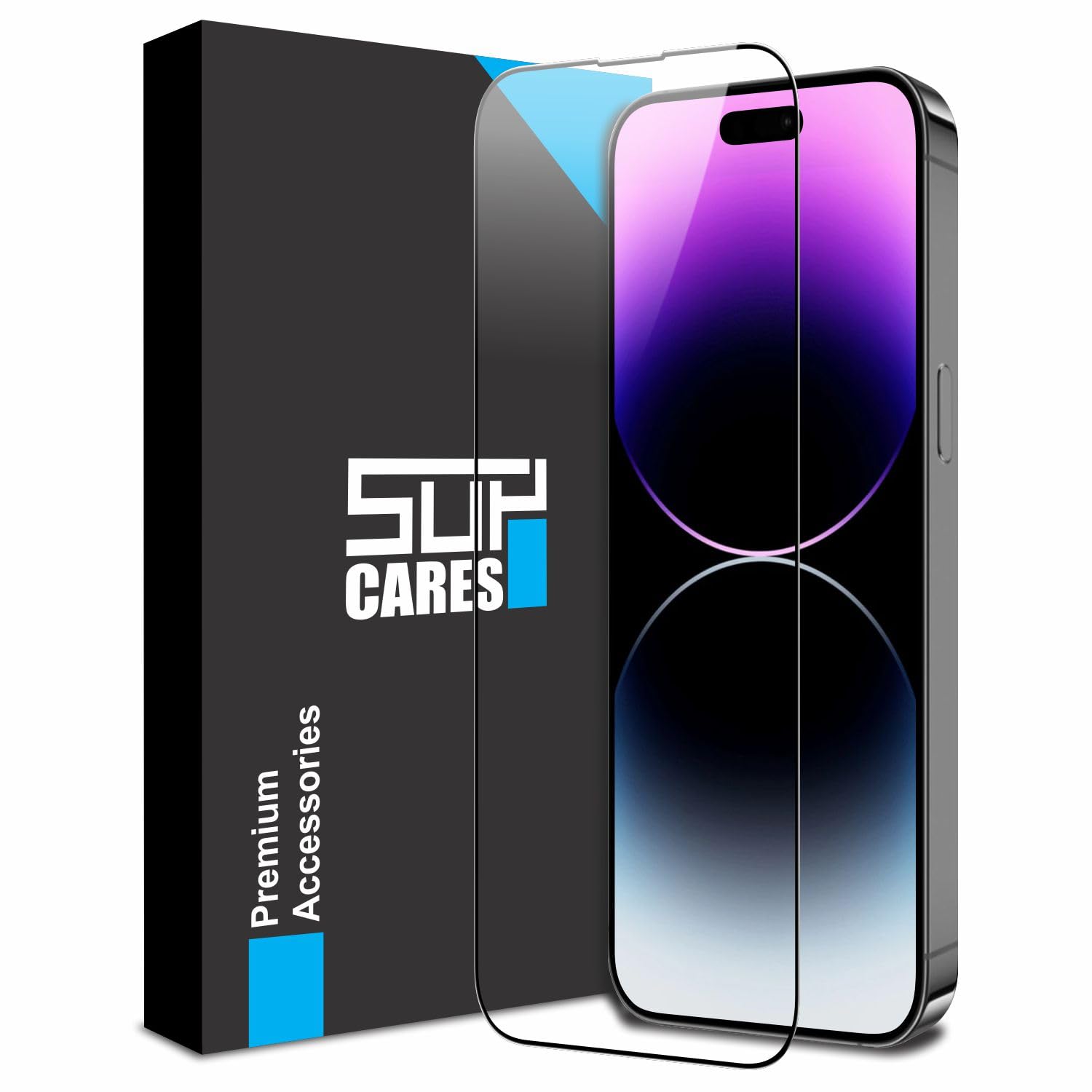SupCares Edge to Edge Tempered Glass for iPhone 14 Pro Max (6.7 Inch) With Easy Self-Installation Kit | Black (B0BCP7RXPD) Amazon Price History, Amazon Price Tracker
