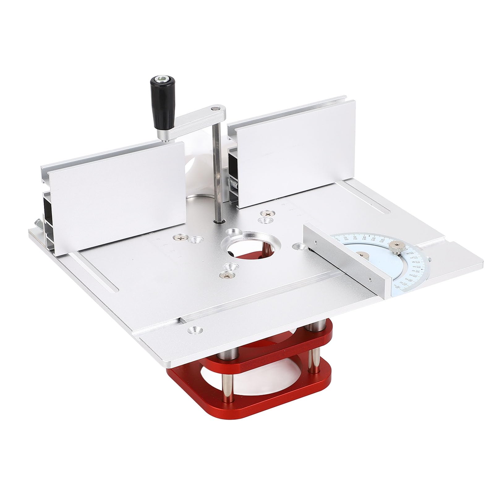 Router Kit 51mm Manual Lifting System Metal Construction Versatile Use for Woodworking Machinery Universal Design for Motor Diameter 64-66mm Easy Installation with 4 Mounting