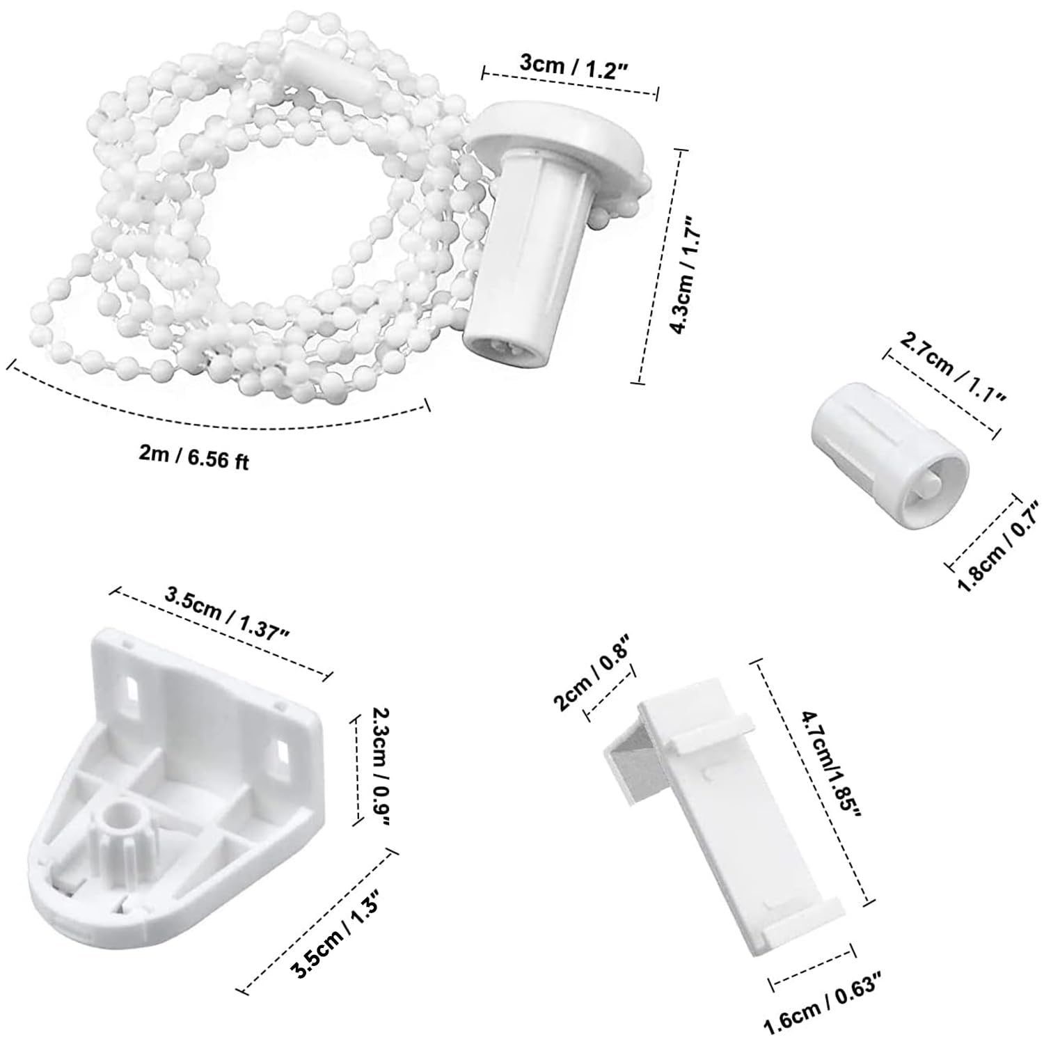 Rollo Klemmträger Set - Halterungen Für Verdunkelungsrollos Ohne Bohren