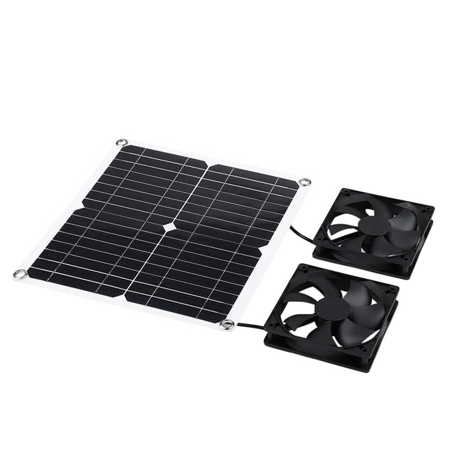 12W Exhaust Fan Ventilator Solar Panel Powered Air Extractors Replacement Ventilation Solar Shed Fan Enduring Panel Set