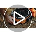 40000mAh Battery Powered Camping Fan - 136H Max Cooling, Rechargeable Battery Operated Oscillating Floor Fan with Charger, Remote & Hook, Portable for Tent Outdoor Patio Garage Hurricane Power Outage
