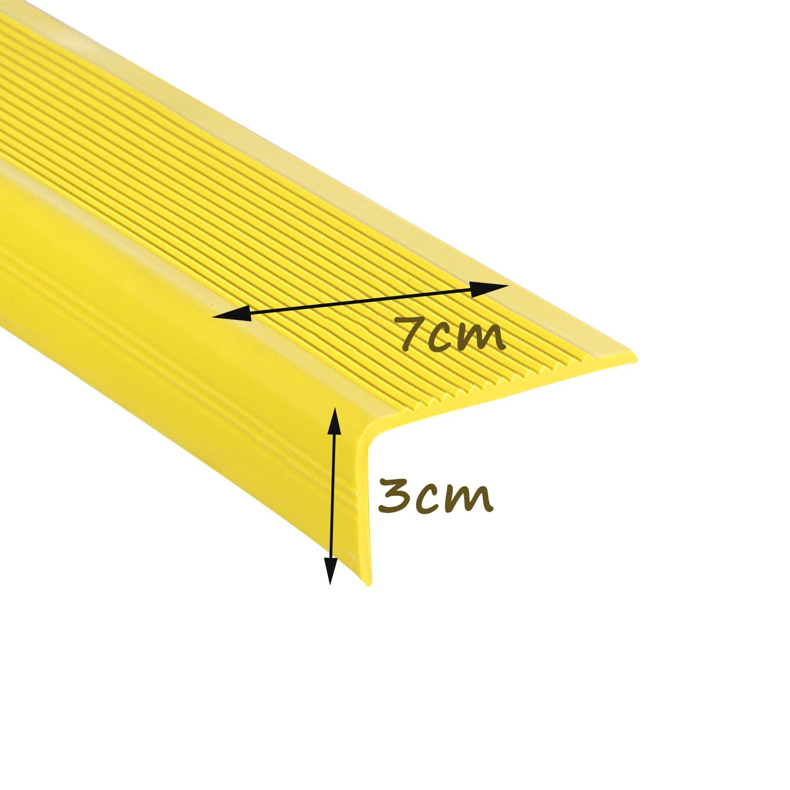Forma A L Nastro Adesivo Antiscivolo per Scale, Nero 2m Strisce Antiscivolo per Scale Interne ed Esterne, Nastro Adesivo Antiscivolo In PVC, Adesivo E Antiscivolo, Adatto A Scale Interne ed Esterne (