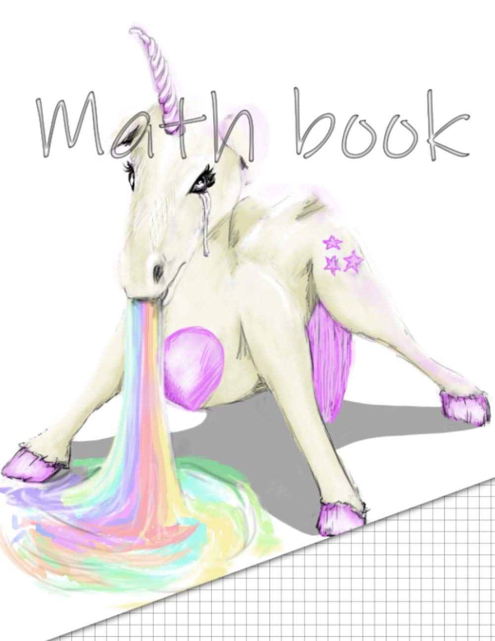 Math book: Graph paper notebook in 8.5x11 a4 format with a beautiful rainbow unicorn cover design. For calculations and practicing mathematical ... use it for geometry. (Mathematics notebooks)
