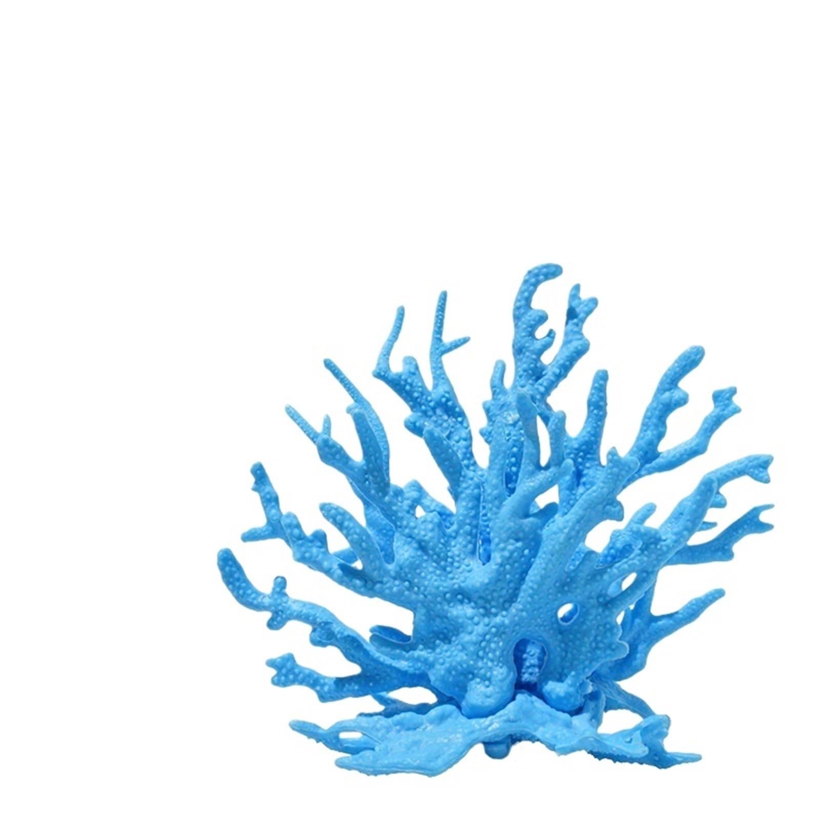 ZUXWUX Aquarium Ornament Fake Coral Aquarium Decoration For Water Plant Resin Fish Tank Aquascape Simulation(Color1)
