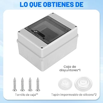 IP65 Waterproof Box 5 Modules with Terminal Block DIN Rail