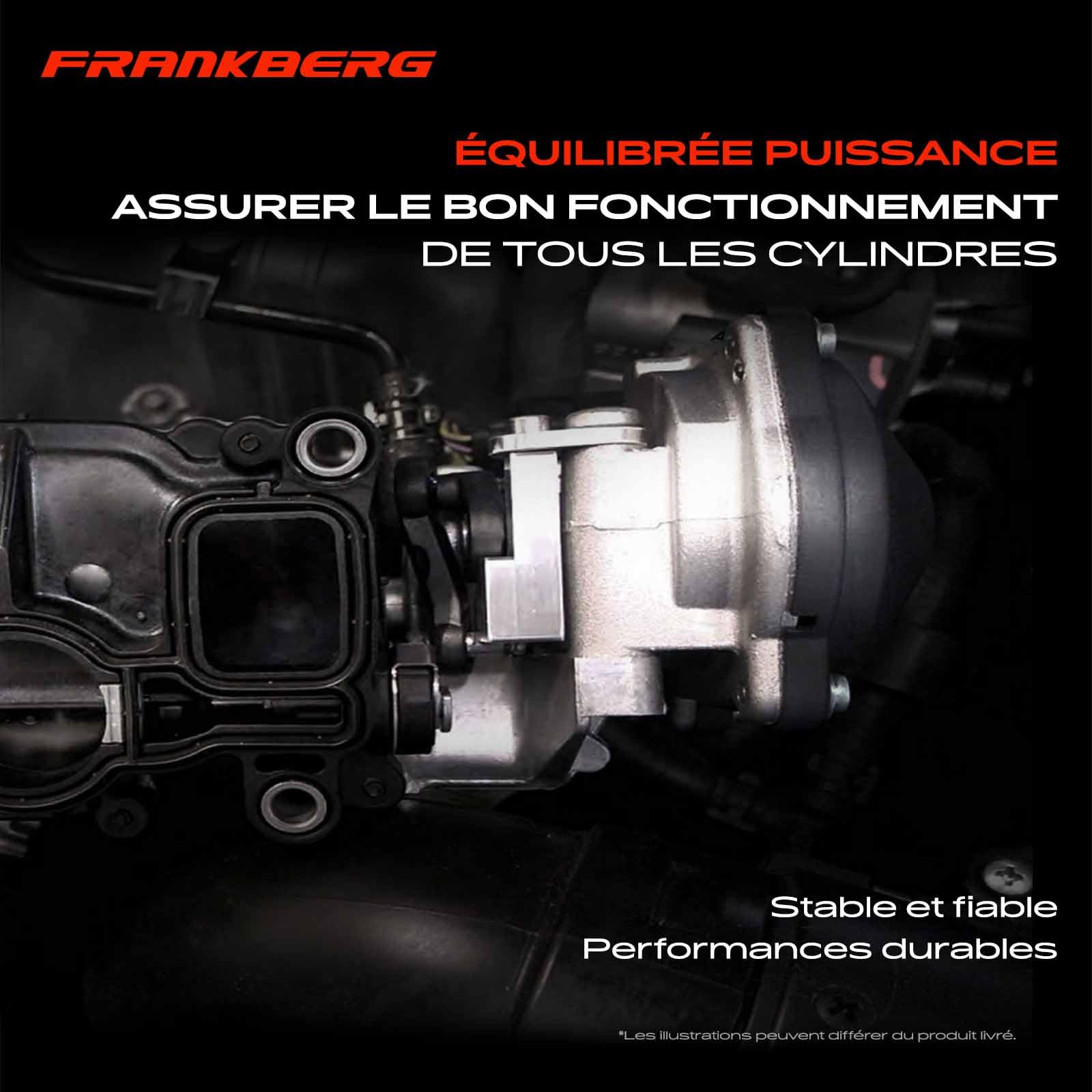 Frankberg Actionneur de volet d'air, actionneur de volet de turbulence | 03L129086V; Compatible avec: ,A3 Sportback 8PA , ,L.e.o.n 1P1 , , , ,T.o.l.e.d.o III 5P2 ,