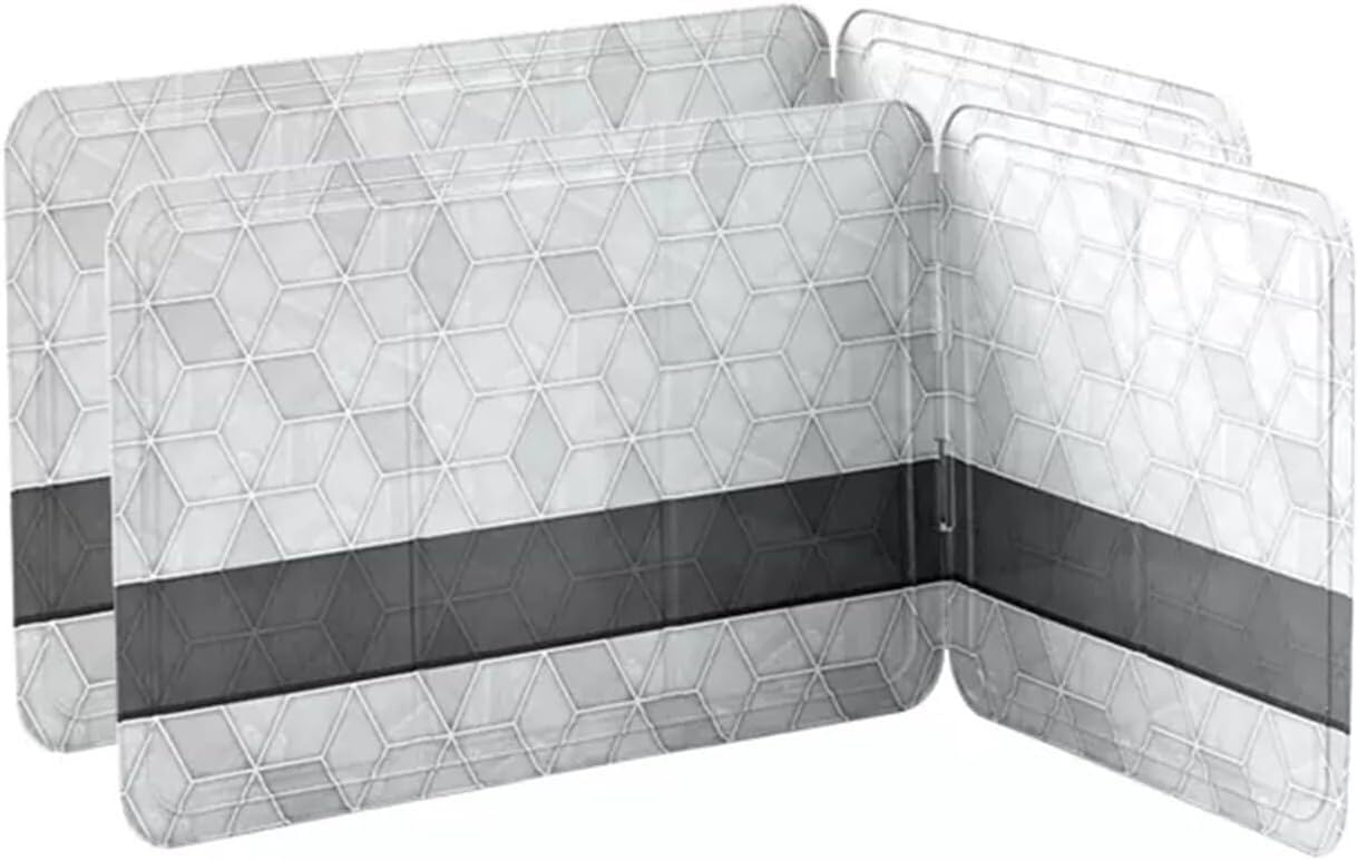 Pare-éclaboussures d'huile en aluminium pliable pour cuisine x2