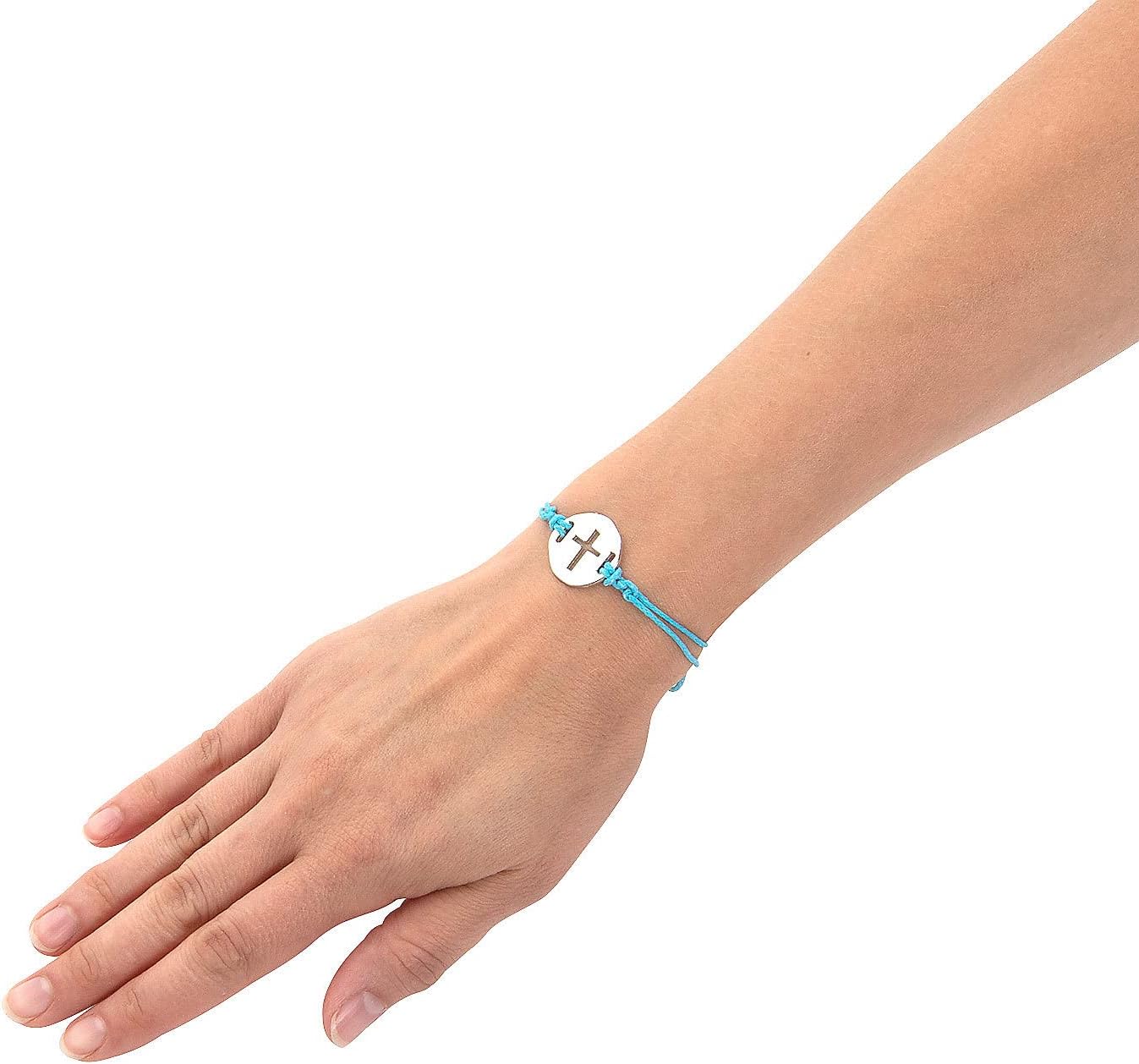 Fun Express Bracelets with Cross Charm on Easter Cards – 12 Pieces