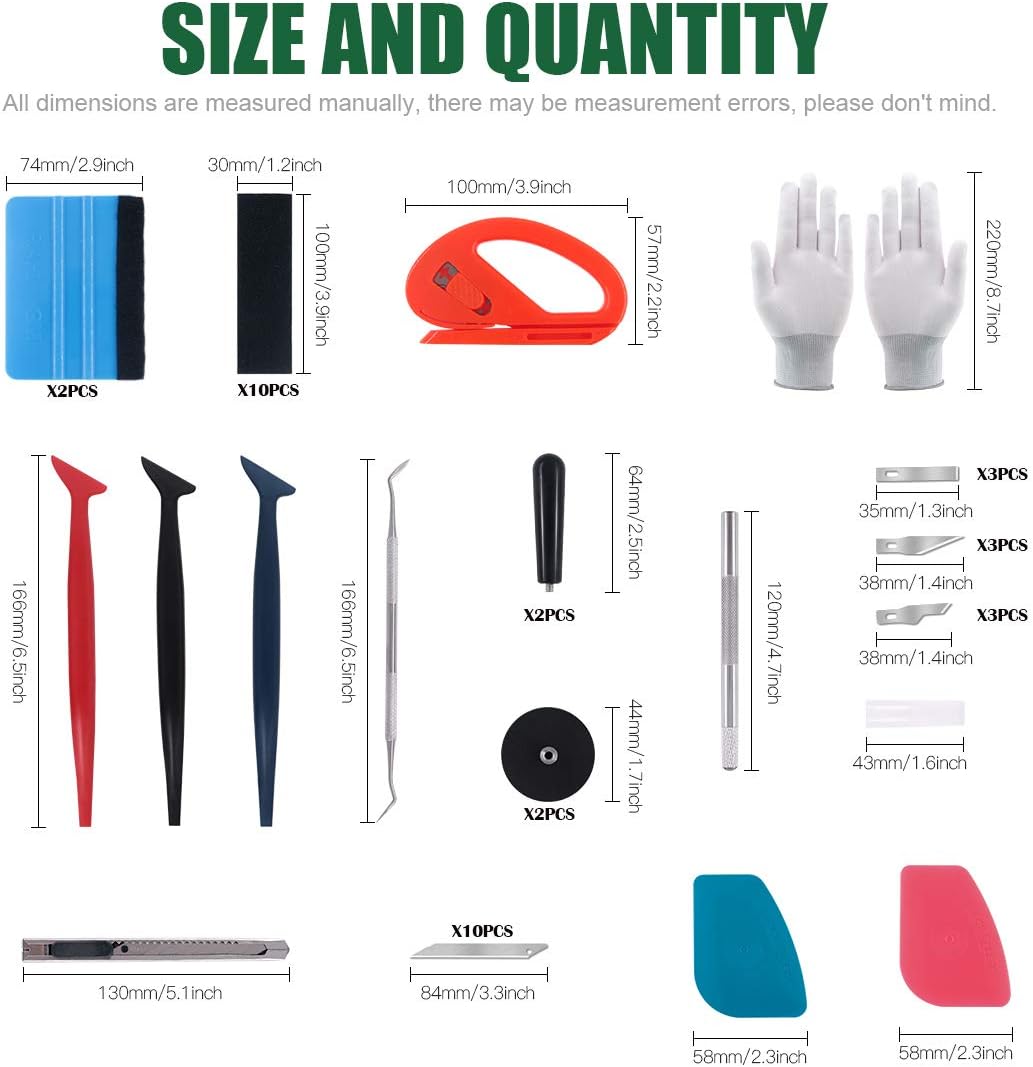 Get Special Price Keadic 47Pcs Car Vinyl Wrap Tool Kits, Felt Squeegees with Spare Fabric Felts, Vinyl Graphic Magnet Holders, Gloves, Zippy Vinyl Cutter, Utility Knife and Blades, Micro Squeegees and Storage Box 🔥 Keadic 47Pcs Car Vinyl Wrap Tool Kits, Felt Squeegees with Spare Fabric Felts, Vinyl Graphic Magnet Holders, Gloves, Zippy Vinyl Cutter, Utility Knife and Blades, Micro Squeegees and Storage Box