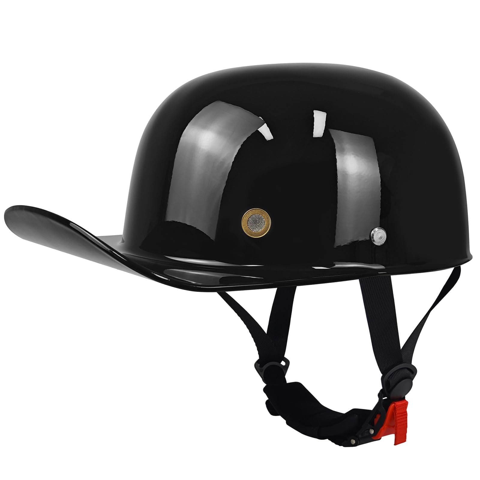 Baseball Style Motorcycle Helmets for Men Women Retro Half Helmet for Adult | DOT Approved Skateboard Bike Helmet, Multi-Sport for Bicycle Skate Scooter