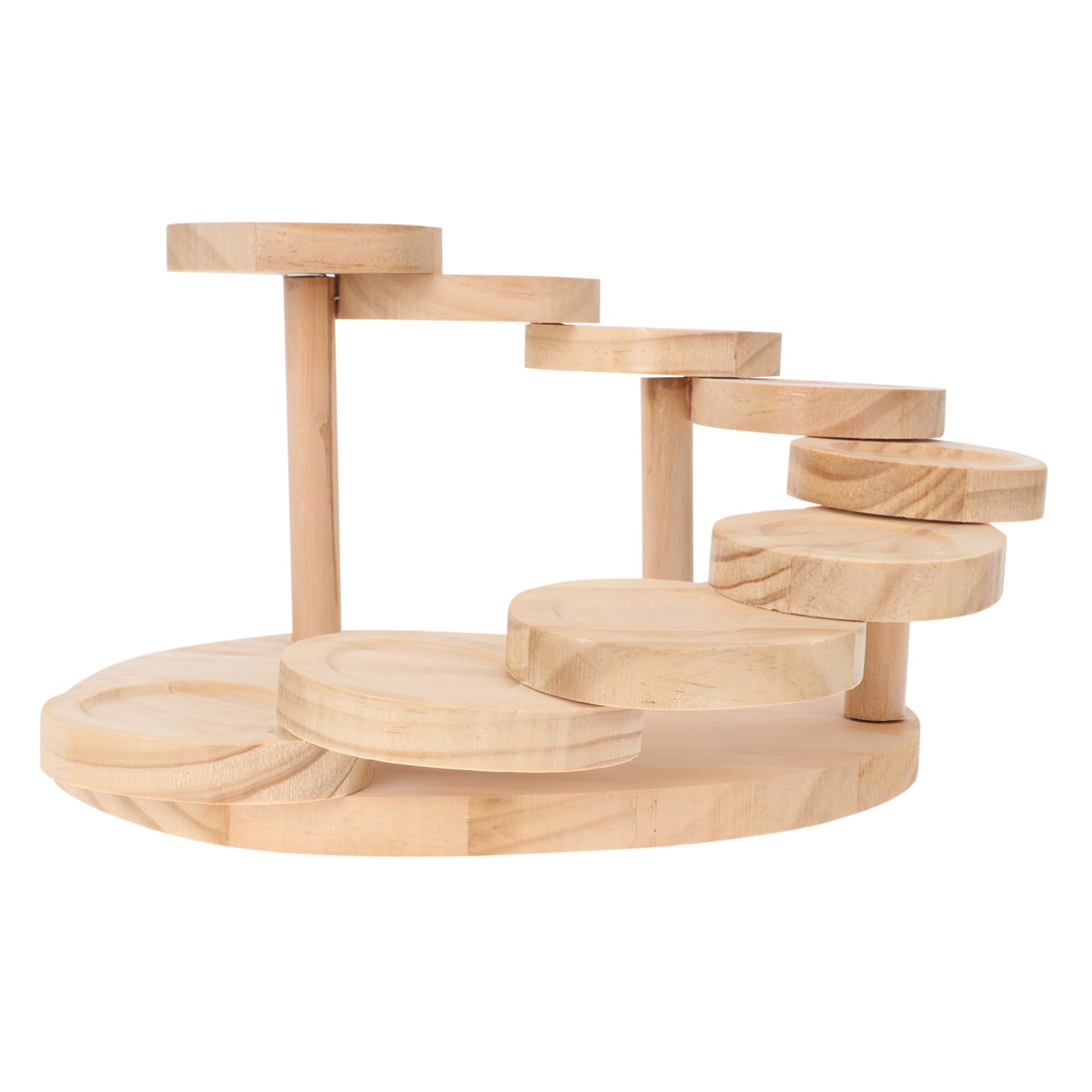 Ciieeo Alzatina per Torte in Legno Multi-strato Supporto per Muffin e Vasi, per Decorazioni Matrimonio e Ornamenti da Tavolo