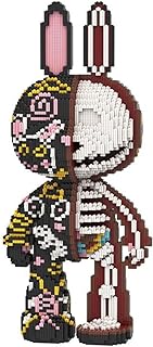 Animal Graffiti Skeleton Rabbit Micro Building Blocks Set（8000PCS 55cm High Series） Gift for Adults