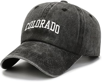 Vintage Colorado Cotton Baseball Cap Men Women Retro Sports Outdoor Casual Sun Hat