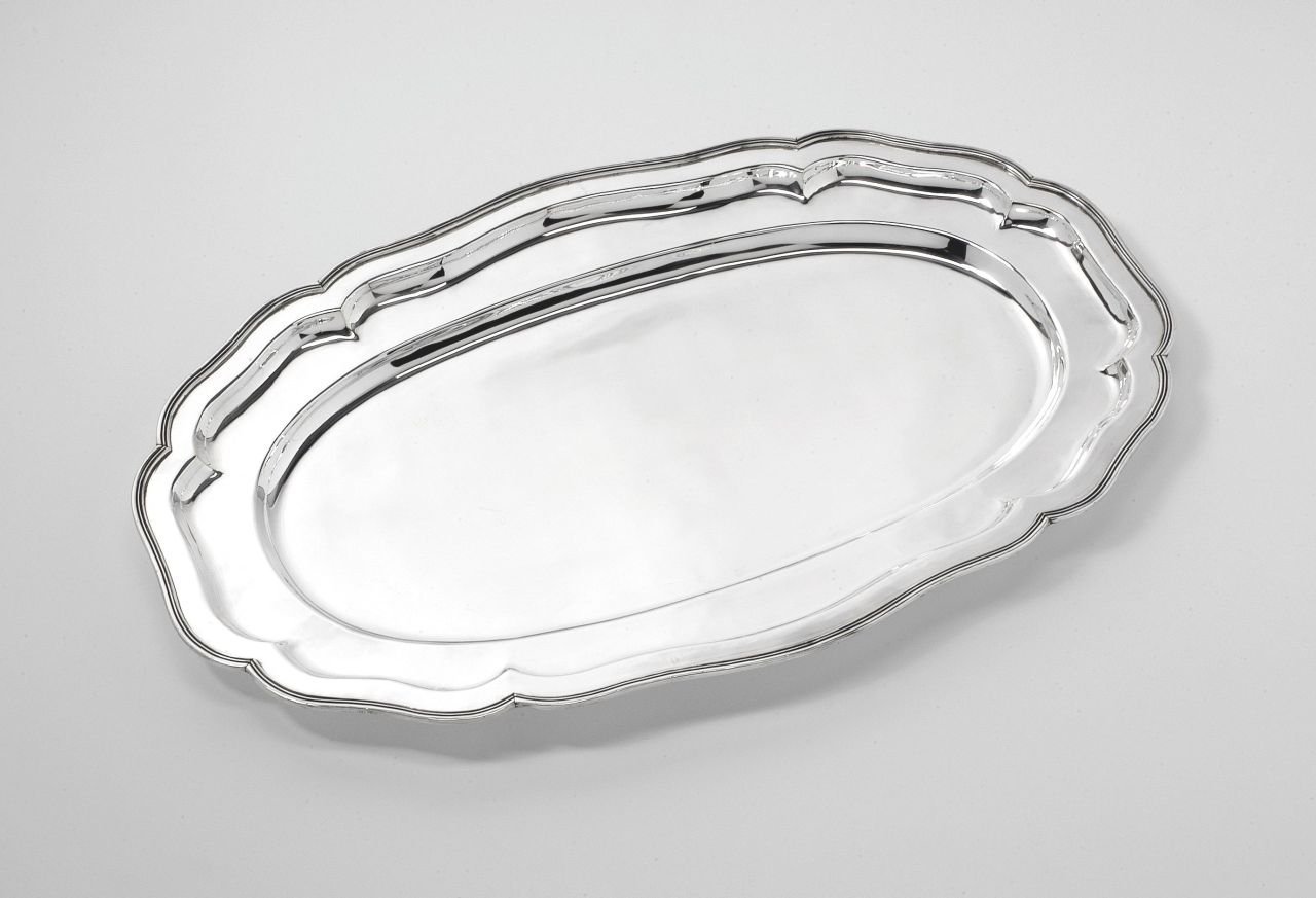 Vassoio Ovale da Portata Buffet in Sheffield Placcato Argento cod.5161242 cm 72x45 by Varotto & Co.