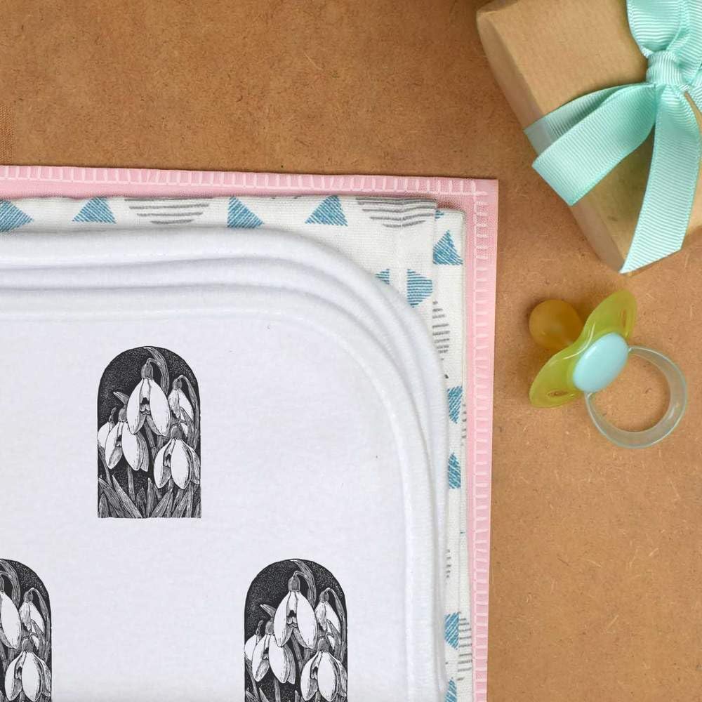 Azeeda 'Snowdrop Flowers' Baby Burp/Wash Cloth (BC00041851)