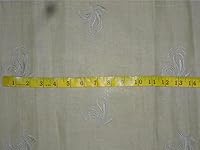Vista 3 de Tela de lino verde pistacho 54" lino bordado