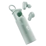 Dime Evo Wireless Earbuds, Bluetooth Headphones, Noise Isolating Fit, Up to 36 Hours Battery, Microphone for iPhone Android, Easy Carry with Clip-Anywhere Case - Preppy Sage