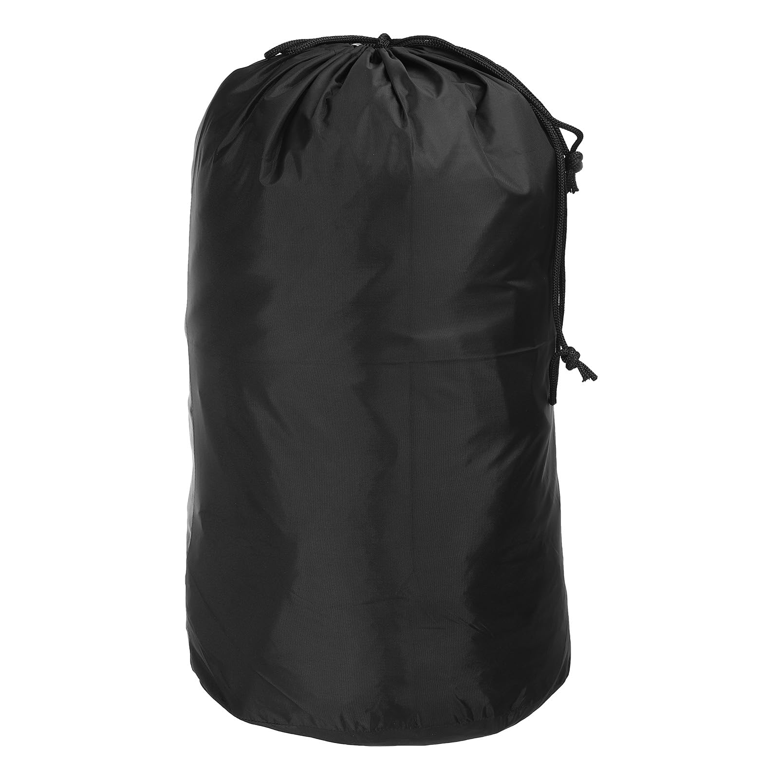 PATIKIL Stuff Sack, 12 x 24 Inch Waterproof Outdoor Storage Sack Upgrade Drawstring Bag Ultralight Ditty Bags Portable Dust Flap for Organizing Camping Hiking Travel Gear Gym, Black