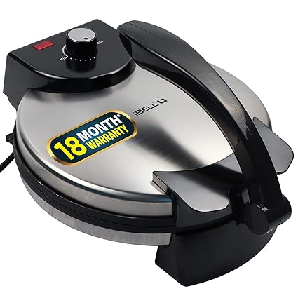 iBELL RM150 ROTI MAKER, 1500W, Nonstick Roti/Chapati Maker, Big Size with Temperature Control, 27cm Diameter