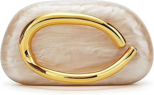 Vista 116 de Bolso cruzado de cadena de moda para mujer, bolso de hombro, bolso de mano acrílico para boda, bolso de noche de concha, clutch formal Un mármol