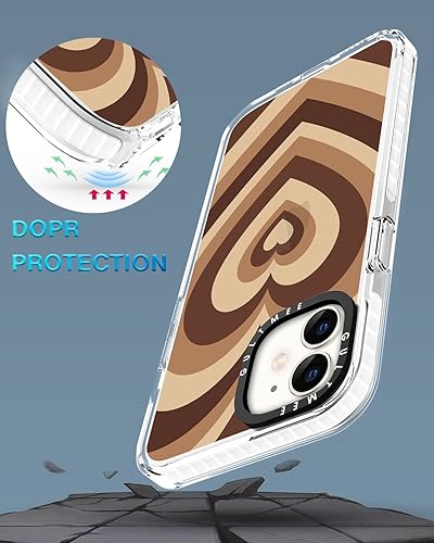 Miniatura 4 de Funda 3 en 1 diseñada para iPhone 11, arte abstracto moderno con parachoques integrado, funda protectora a prueba de golpes para iPhone 11, funda