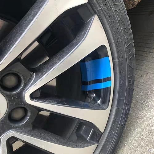 Miniatura 5 de Leasinder 6 calcomanías para ruedas de 18 a 21 pulgadas calcomanías reflectantes de vinilo para llantas de automóvil accesorios de decoración para