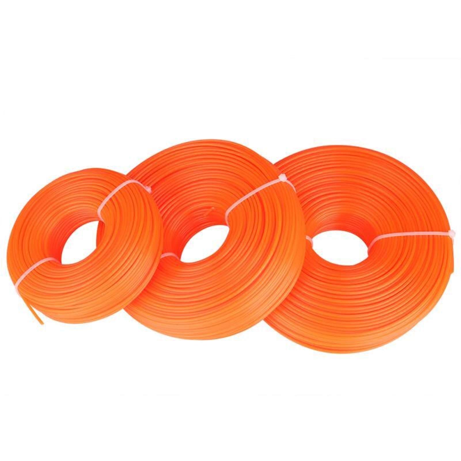 Linea Trimmer 2.4mm Trimmer Cavo di Nylon Filo Rotondo String Benzina Grass Trimmer Garden Tools LiMePng (Size : 120m)