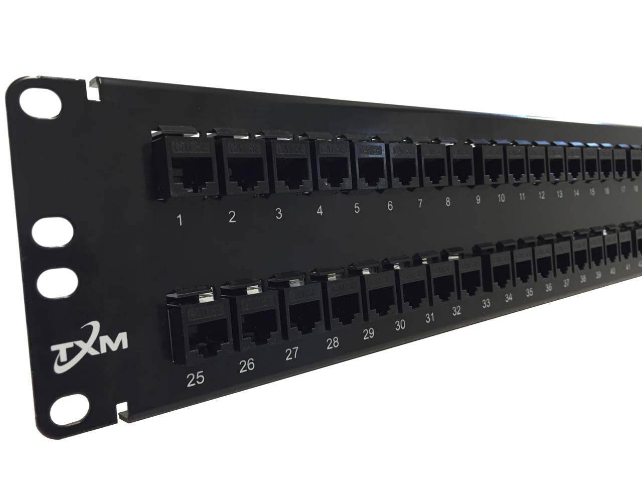 JPM810A-R2 EQUIVALENT TXM 48 PORT CAT5e FEED THROUGH PATCH PANEL