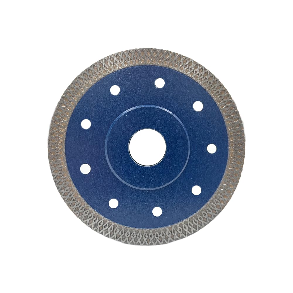 JD Brands Diamond Cutting Disc 115mm for Angle Grinder | 4.5" Super Thin Blade | Smooth Fast Cuts on Tile, Stone, Brick, Concrete, Marble, Granite, Porcelain, and Ceramic | Size 115 x 1.2 x 22mm