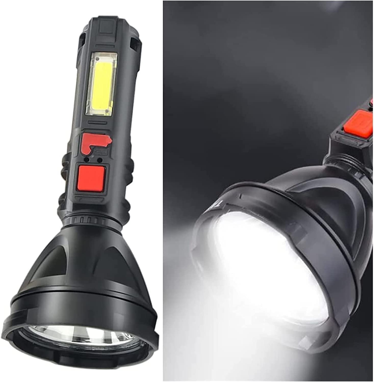 DIRIGIÓ Linterna, linternas súper Brillantes: Alta luz, Resistente al Agua, 3 Modos y conisables for Acampar, Emergencia, Senderismo, Regalo