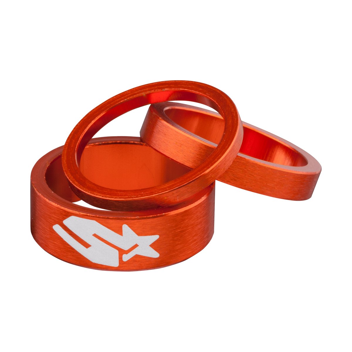 Spank Spacer Kit 3/6/12mm Bike Headsets & Accessories, Orange