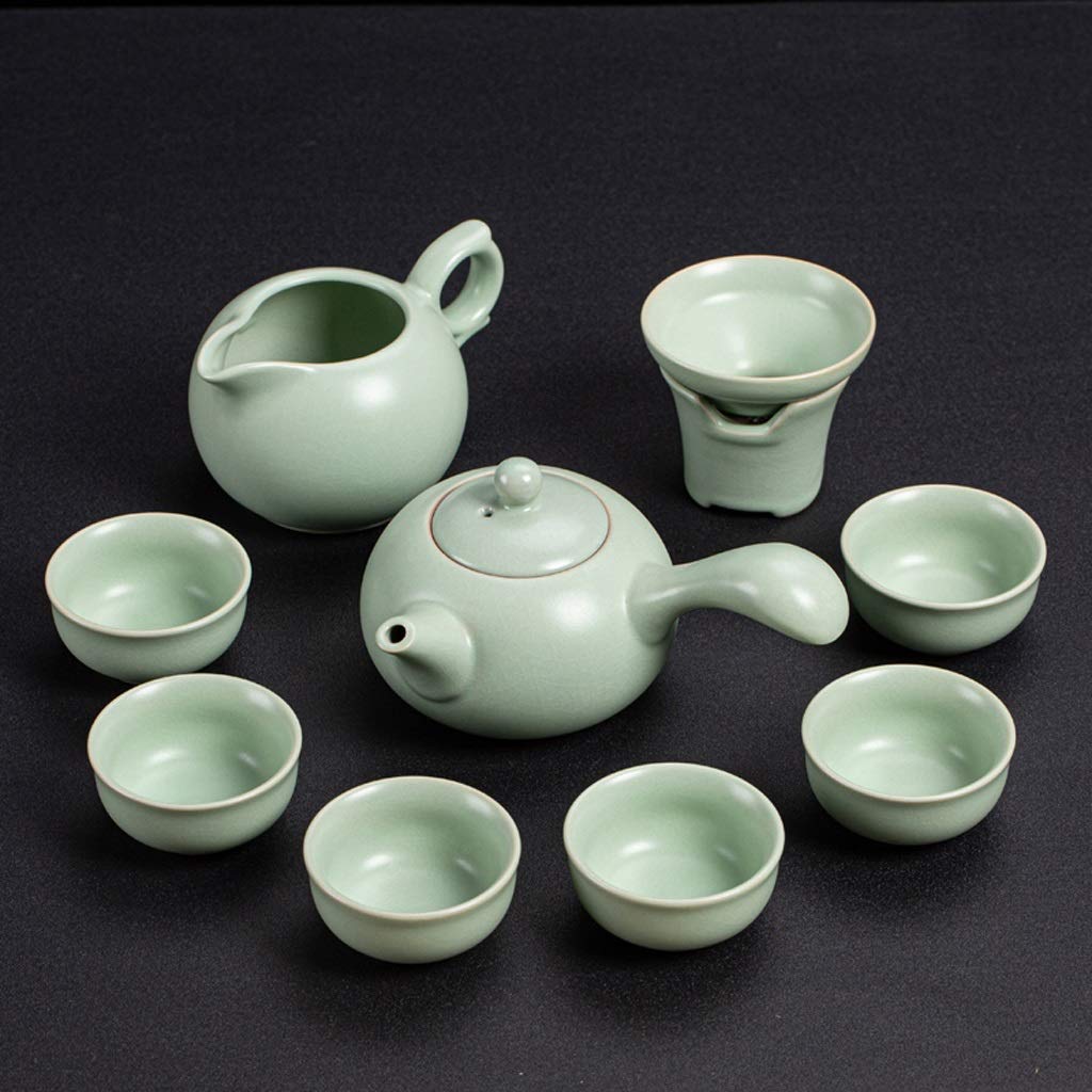 Tyuhduyur Tea Set Ceramic Teapot Kettle Ceramic Tea Cup Fish Chinese Tea Set Drinkware