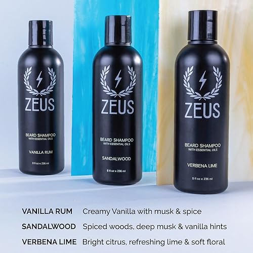 Miniatura 6 de ZEUS Champú para barba con infusión de té verde e ingredientes naturales para limpiar y suavizar la barba 8 onzas Fabricado en Estados Unidos lima