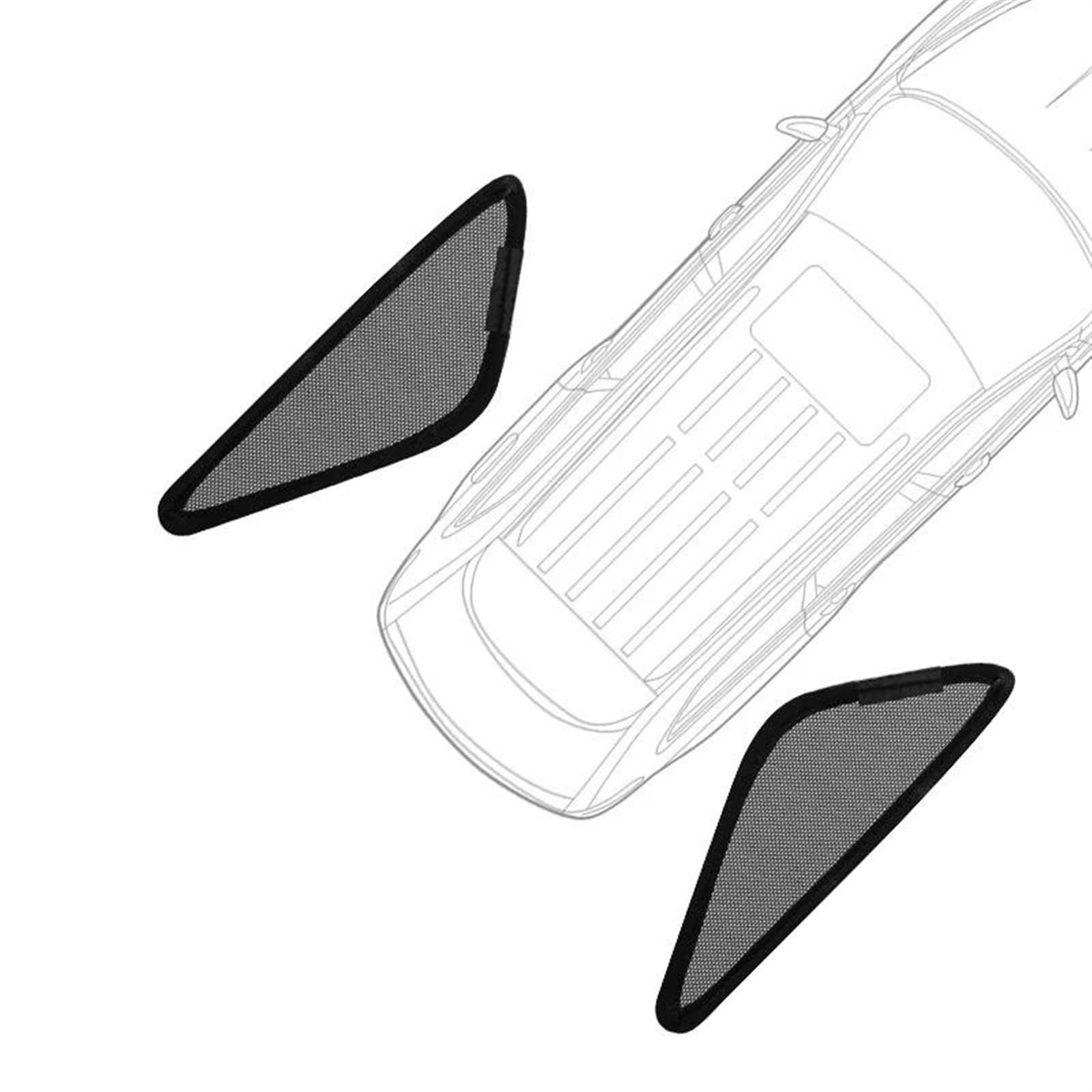 Parasoles de Coche Parasol Magnético para Ventana Lateral para Skoda para Kodiaq NS7 2017-2023 Sombrilla De Protección Solar Cortinas para Niños Coche Sun Shade Parasoles