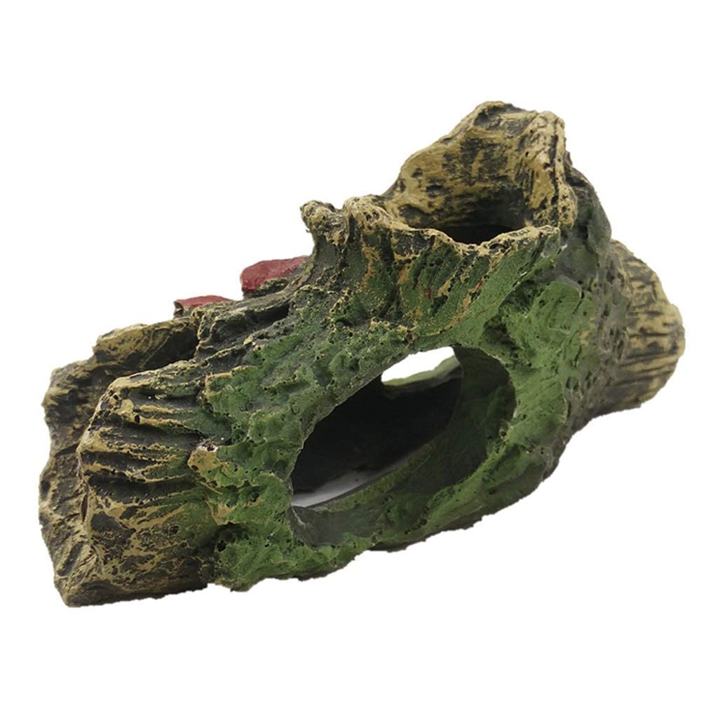 Escondite de Agujeros para árboles, paisajismo de acuarios, decoración de hábitat, escondites de Peces, lagartos y Tortugas, Accesorios para Cajas de Cuevas de Reptiles
