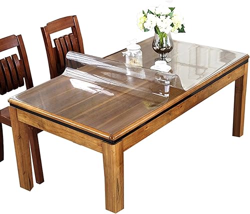 LMDX Protector de mesa transparente para comedor de cocina, mantel multiusos  resistente al agua, fácil de limpiar, sin olor, almohadillas de mesa