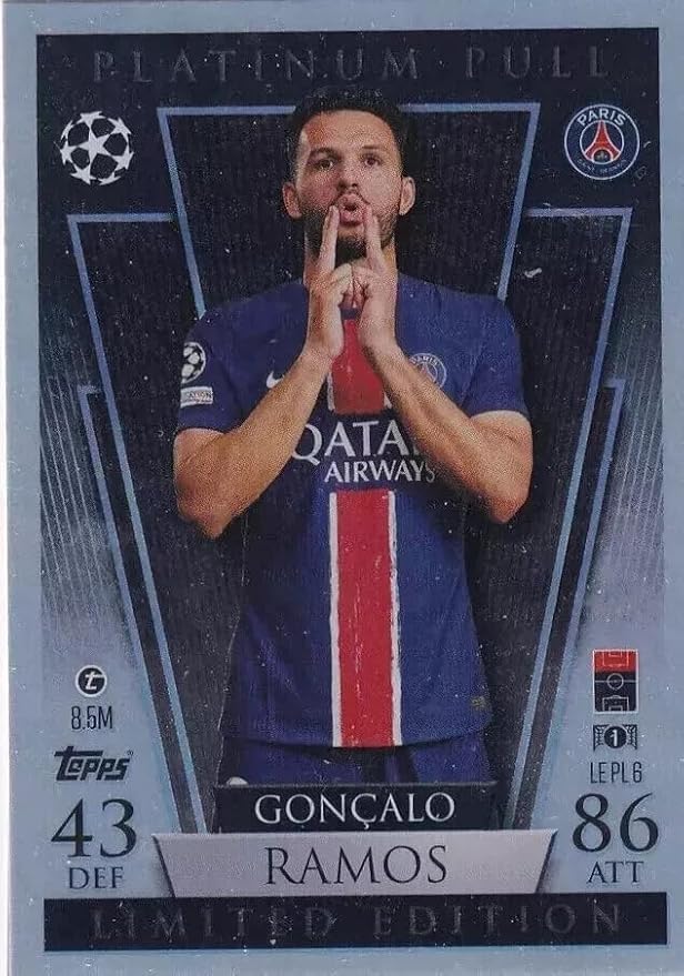 Match Attax 2024 2025 24/25 Limited Edition Trading Card(s) You Select (L to Z) (Goncalo Ramos Platinum Pull LEPL6)