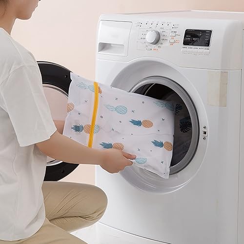 Miniatura 4 de Bolsas de lavandería de malla, para viajes a casa con cremallera, gran capacidad, resistente, impresa, sólida, esencial, herramienta de organización