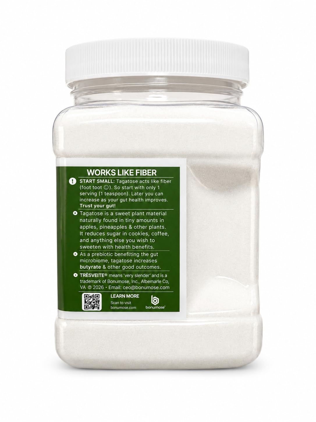 TAGATOSE Pure Granulated 2 lb Prebiotic Keto Sugar Replacement Low Calorie Non-GMO product thumbnail 4