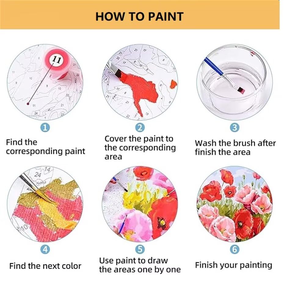 Pintar por Numeros Girasol, DIY Pintar por Numeros Adultos Montaña Nevada 60x90 cm, Cuadros para Pintar por Numeros con Pinceles y Pinturas Acrílicas para Decoración del Hogar (Sin Marco) -YH1079
