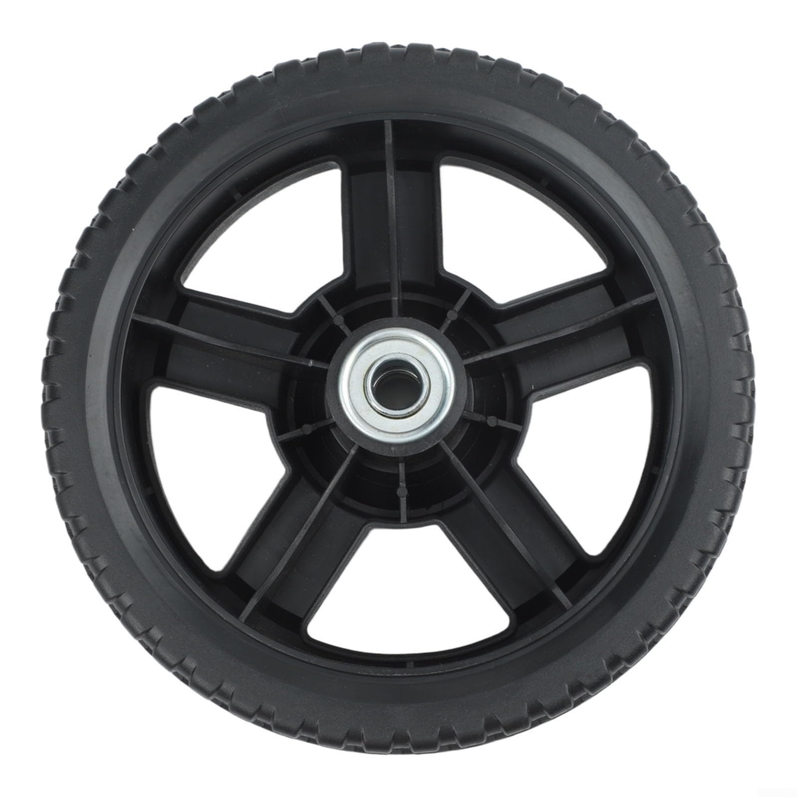 Accarugty Lawn Mower Wheels Set 17Cm Front 20Mm Rear Replacement Parts For Grass Cutting, Sturdy Construction For Smooth Rolling On Various Surfaces, Easy Installation(Rear Wheel 20mm)