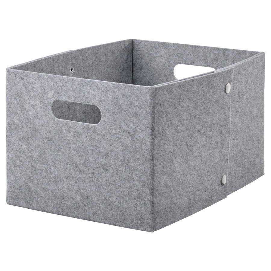 JÄGMÄSTARE Basket, Foldable Wardrobe Baskets for Storage, Canvas Linen Storage Baskets for Clothes, Toys, Towels, Office Products(25x35x20 cm)