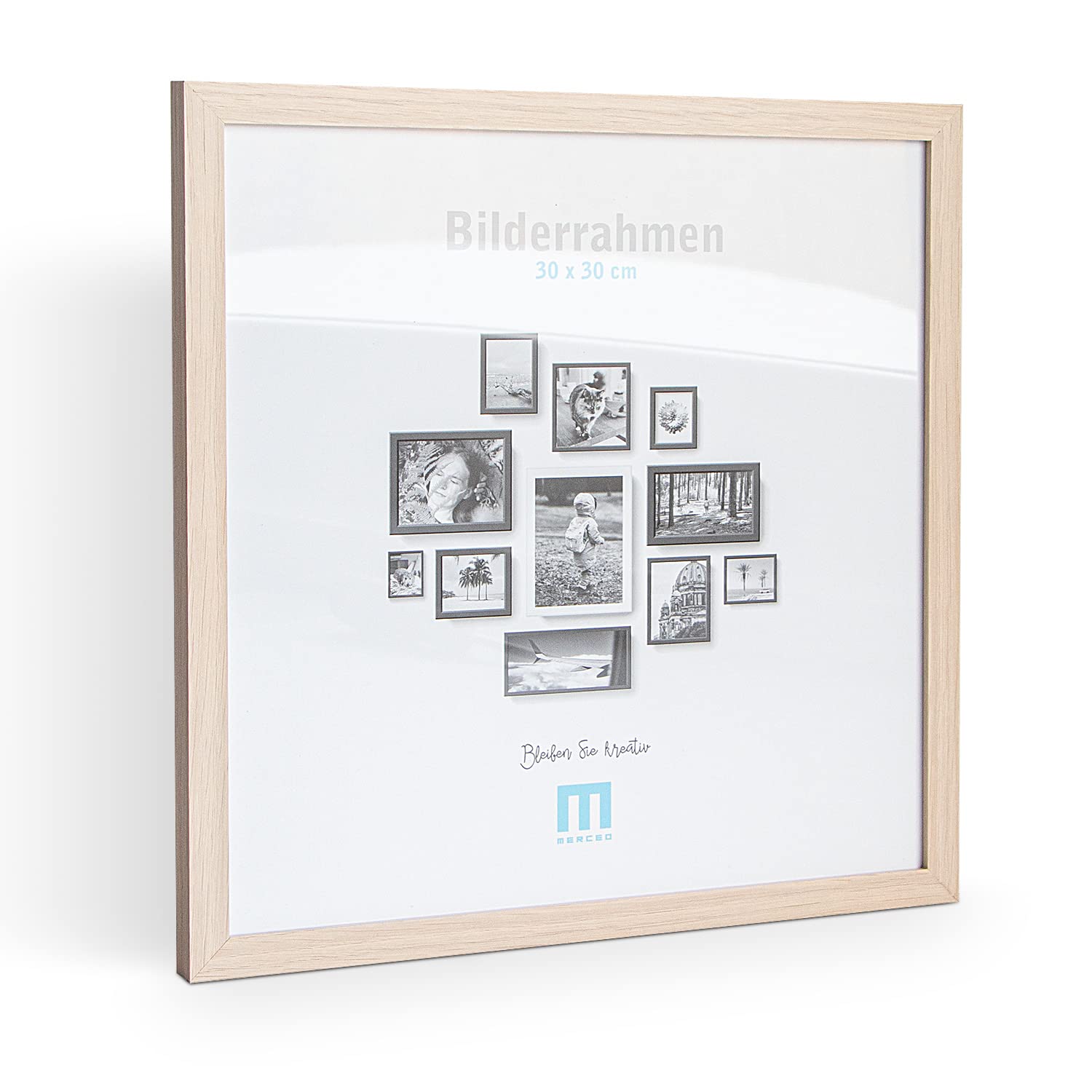 14 tlg. Foto Bilderrahmen-Set in Naturoptik in verschiedenen, unterschiedlichen Größen. Für Fotowände & Bilderwände mit Naturoptik Bilderrahmen, Hochformat & Querformat geeignet. Von 10x15 bis 30x40cm