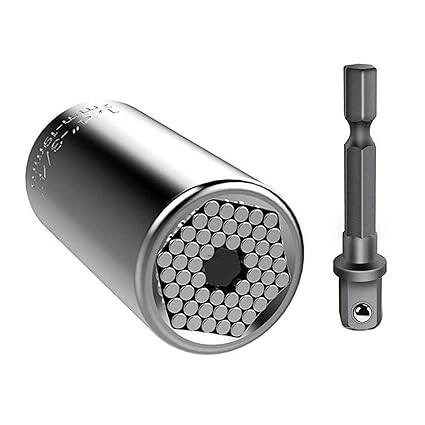 NGI STORE 7-19mm Universal Torque Wrench Head Socket Sleeve Power Drill Ratchet Bushing Spanner Key Magic Multi Hand Men's Toolkit Wrench Power Drill Adapter Set